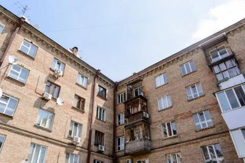 Old multi-storey house Stock Photos