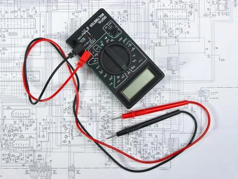 Old multimeter Stock Photos