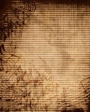 Old music sheet Stock Illustration