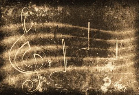 Old music sheet Stock Photos
