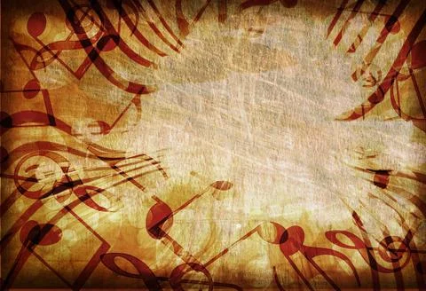 Old music sheet Stock Photos