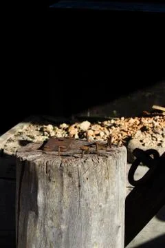 Old nails Stock Photos