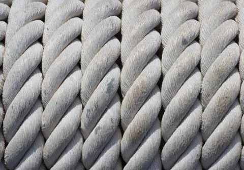 Old nautical rope Stock Photos