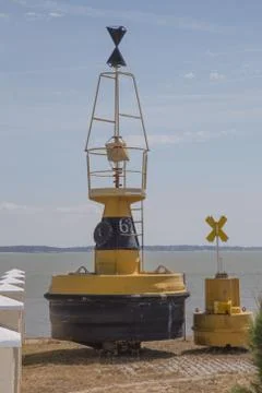 Old navigation buoy Stock Photos