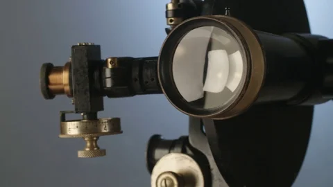 Old navigation tool with telescope Stock-Footage 71632881