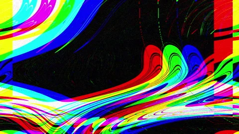 Old neon colour warp background, abstract retro pixelated distortion effect Stock Footage 293014706