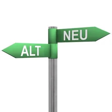 Old New Direction Stock Illustration