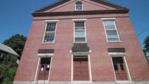 An Old New England Town Hall. Stock Footage 330121930