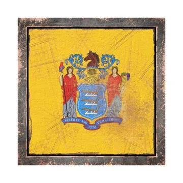 Old New Jersey flag Stock-Illustration