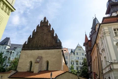 Old new synagogue Stock Photos