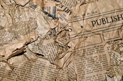 Old newspaper background Stock Photos