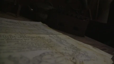 Old newspaper 스톡 동영상 89533128