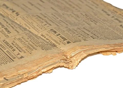 Old Newspaper Stock Photos