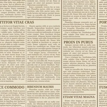 Old newspaper seamless pattern background Stock Illustration
