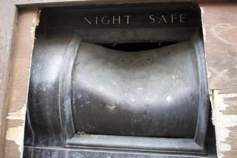 Old night safe Foto stock