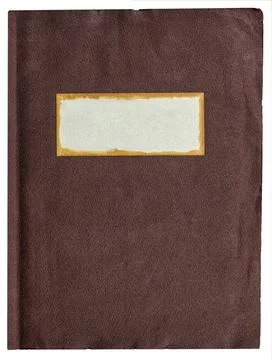 Old notebook with copy space on label 库存照片