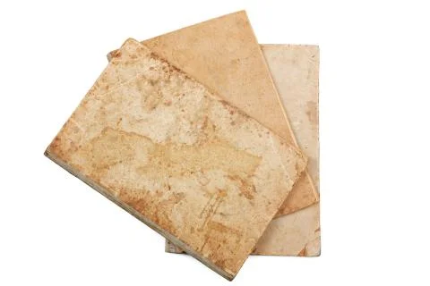 Old notebook isolated on white background Stock Photos