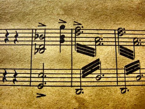 Old notes Stock Illustration