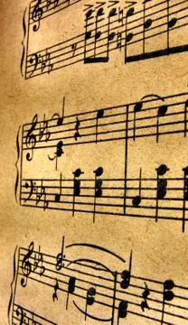 Old notes Stock Illustration