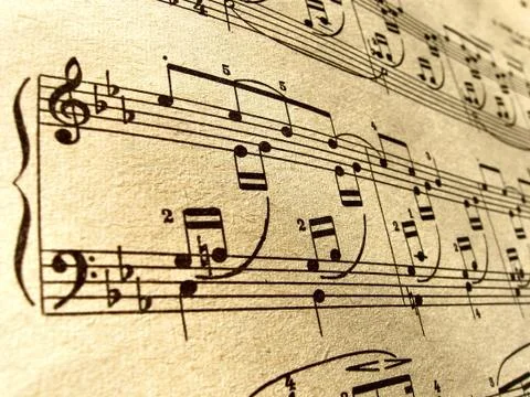 Old notes Stockillustratie