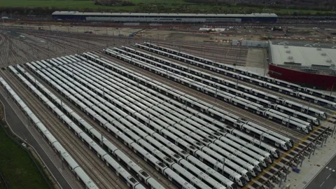Old Oak common Elizabeth Line Depot. Stock Footage 237994940