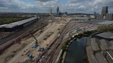Old Oak common HS2 High Speed two. Stock Footage 179732847