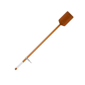 Old oar in brown design Stock Illustration