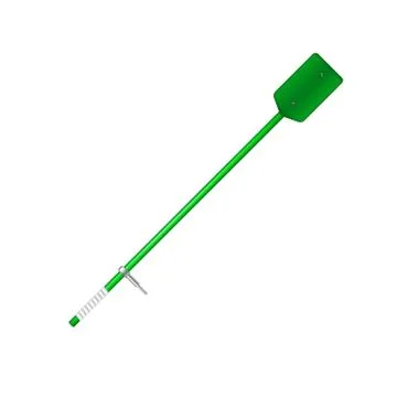 Old oar in green design Stock Illustration