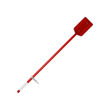 Old oar in red design Stock Illustration