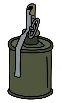 The old offensive hand grenade Stock Illustration