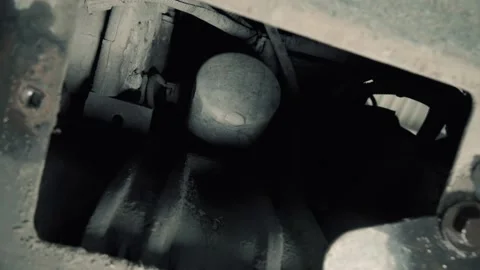 Old oil filter Stock Footage 138633068