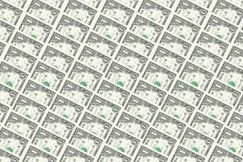 Old One Dollar Notes Background. Foto stock