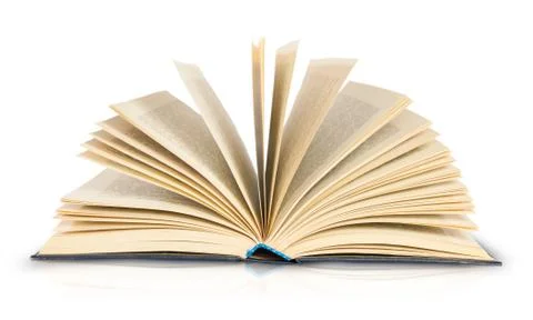 Old open book Stock Photos