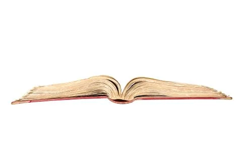 Old open book Stock Photos