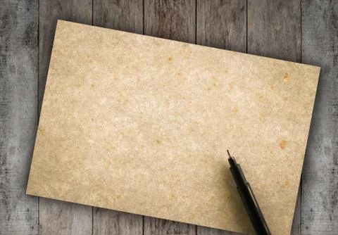 Old open book put on wooden background Stock Photos