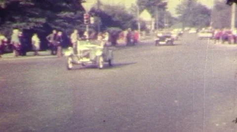 Old open car Stock Footage 2348962