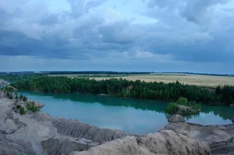 Old open pit Stock Photos
