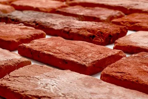 Old orange bricks Stock Photos