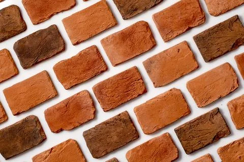Old orange bricks Stock Photos