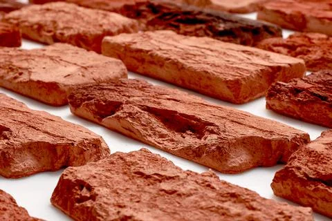 Old orange bricks Stock Photos