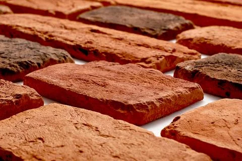 Old orange bricks Stock Photos