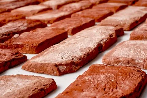 Old orange bricks Stock Photos