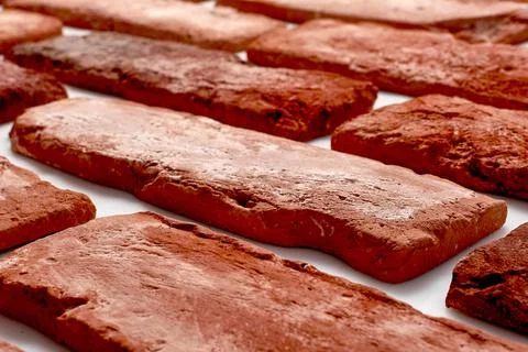 Old orange bricks Stock Photos