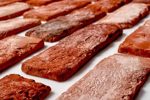 Old orange bricks Stock Photos