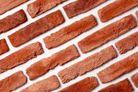 Old orange bricks Stock Photos