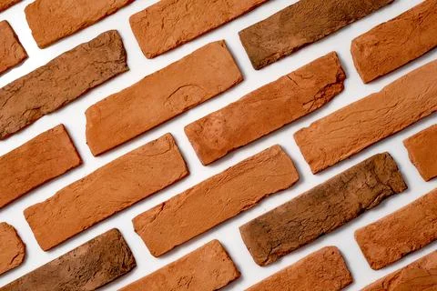 Old orange bricks Stock Photos