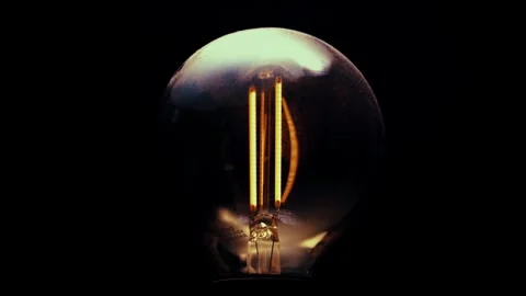 Old Orange Light Turns on and Rotates Stock Footage 300892534