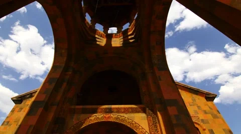 Old Orange Monastry from Inside Stock Footage 53232665