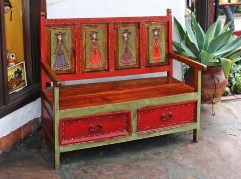 An old original bench Stock Photos