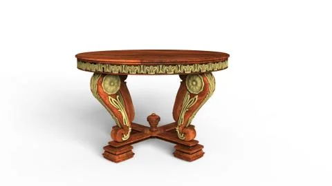 Old Ornate Table Stock Illustration